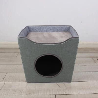 Nice Shape Cat Cave and Cat Condo and Folding Pet Bed for Cat Sleeping