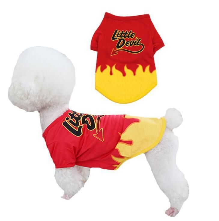 Halloween Dog Shirt Puppy Pet T-Shirt Halloween Ghost Pet Costume