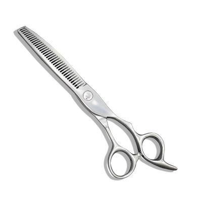 A4-7035CT Japan 440c Pet Grooming Thinning Shears Curved Blade Scissors