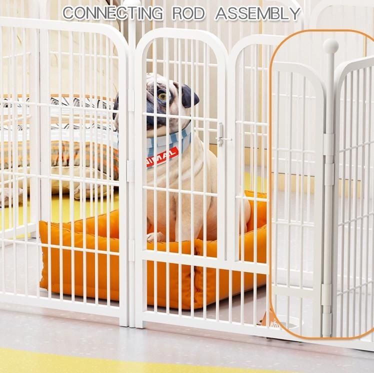 Pink Foldable OEM ODM Pet Fencing Playing Indoor and Outdoor 6 Panel Dog Playpen