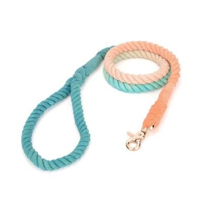 Fashion Adjustable Soft and Skin-Friendly Braided Gradient Pet Leash Set