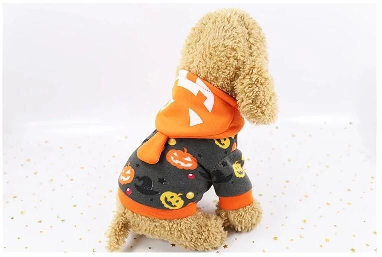 Jack-O-Lantern Costume Funny Halloween Christmas Dog Clothes Cat Pet Clothes New in Autumn and Winter