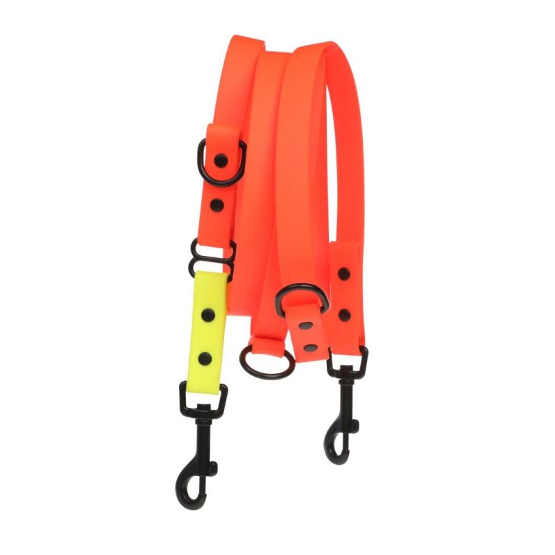 New Arrival Wholesale Custom Multifunctional Pet Collar Leash Comfort Waterproof Soft PVC Dog Collar and Leash with Metal Hook