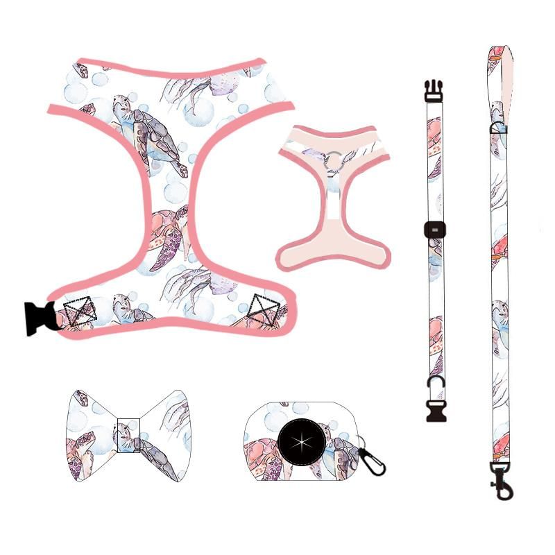 Custom Harness Dog Accessories Wholesale Breathable Mesh Adjustable Cute Pet Dog Harness Vest Mesh Dog Harness Pet Toys