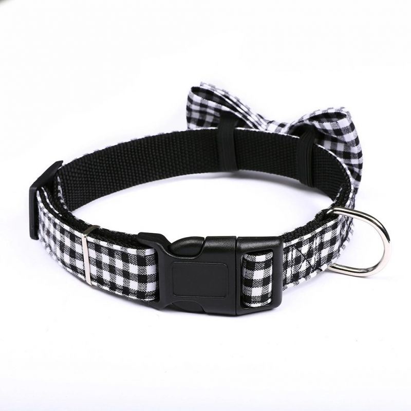 for Medium Large Dog Collars, High Quality Black Buckle Personalized Dog Collar//