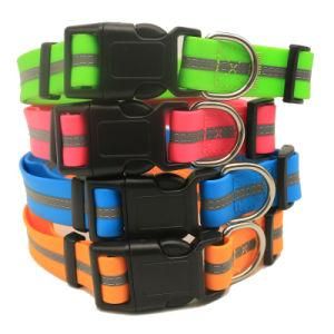 Dog Reflective Collar PVC Coated Polyester Adjustable Pet Product&#160;