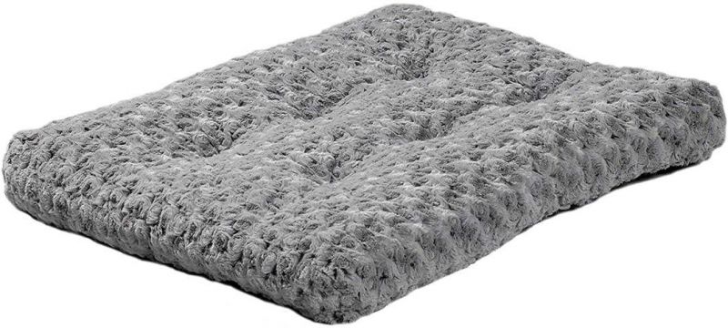 Plush Gray Ombre Swirl Deluxe Dog Bed Super Plush Dog & Cat Beds