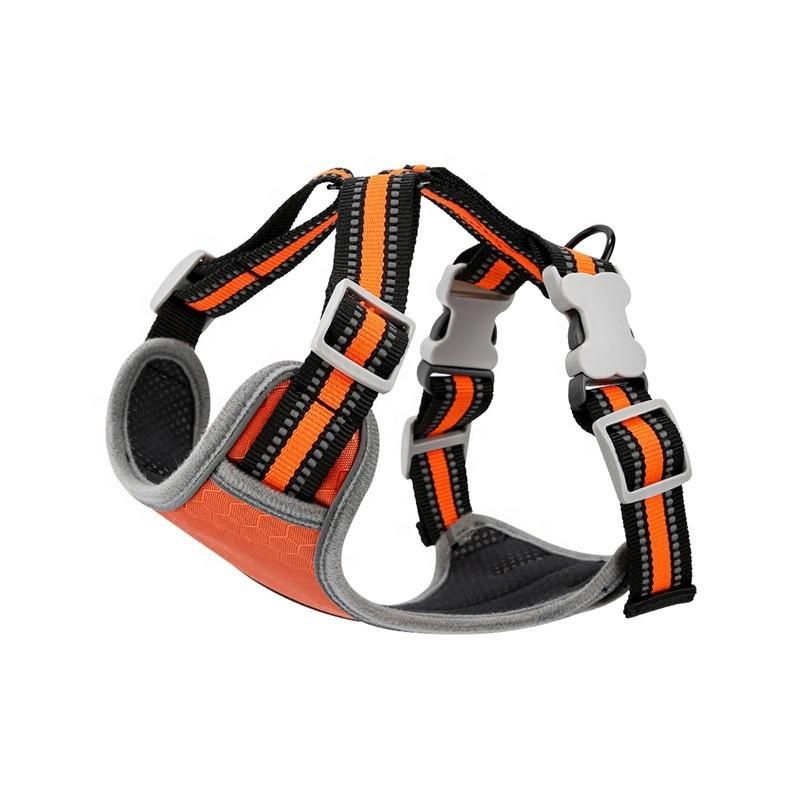 Multi Color Dog Pet Harness Breathable Night Reflective Dog Harness No Pull D Ring Waterproof with Customized Logo
