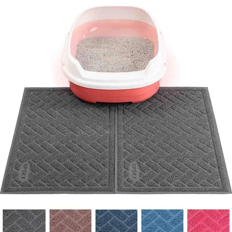 Waterproof Pet Cat Litter Mat Outdoor Scat Mat Receycling Cat Litter Mat