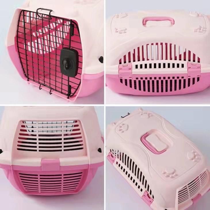 Plastic Pet Carrier for Cat Dog Puppy Rabbit Travel Box Basket Cage Outdoor New Transport Pet Kennel Crate Travel Cage