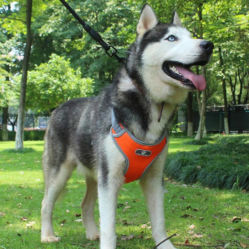 Dog Harness Vest Breathable No Pull Dog Training Harness Adjustable Reflective Pet Harnesses