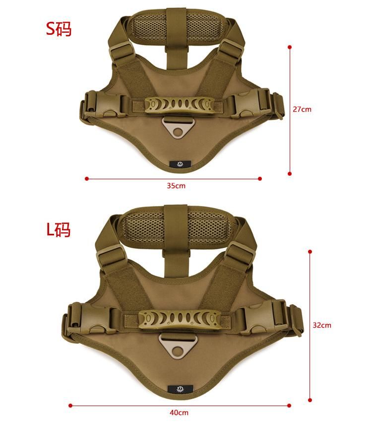 Custom Adjustable Fashion High Quality Hot Sale Tactical Dog Jean Harness Dog in Training Vest