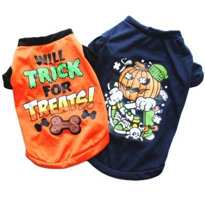 Dog Halloween T-Shirts Costume Pet Clothes// Manufacturer Direct Sale New, Cotton Pet Clothes for Dogs Pet Apparel &amp; Accessories