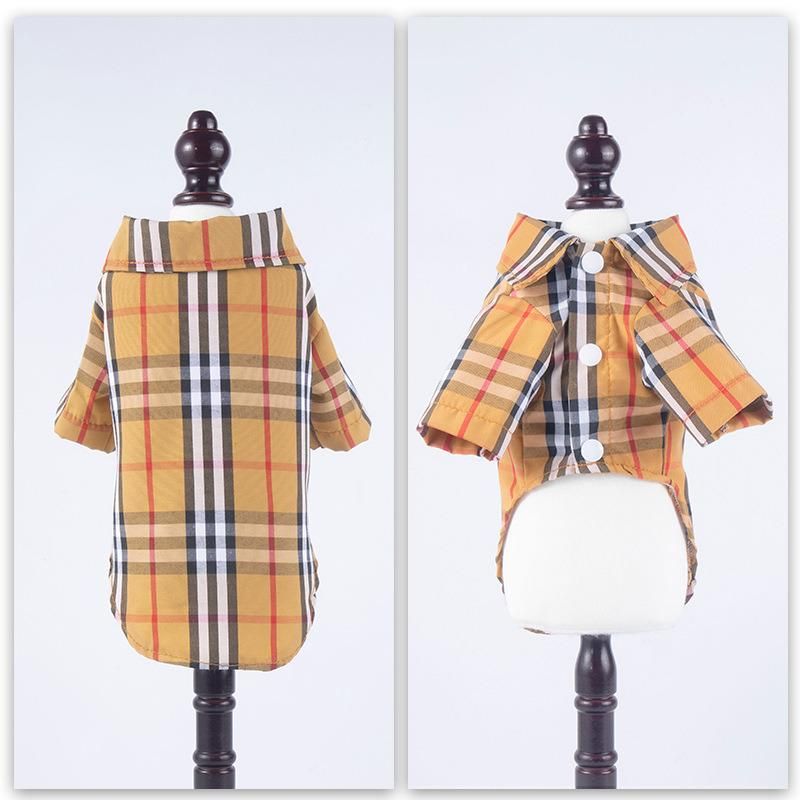 Beautful Dog Plaid Shirt Coat Pet Clothes Warm and Soft for Small and Medium Dogs Pets Clothes and Accessories