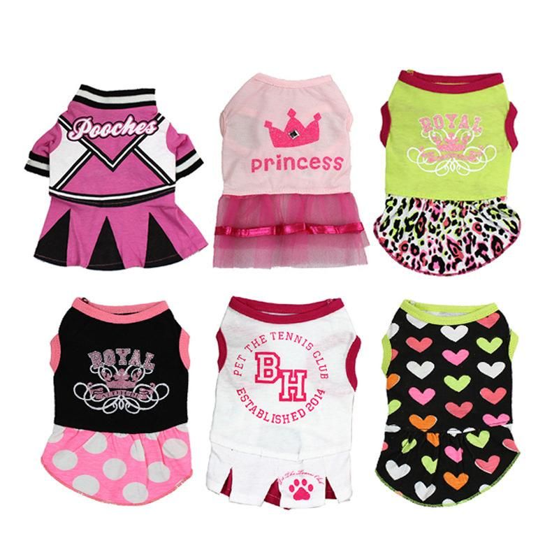 Supplies Spring Summer Princess Skirt Cool Breathable Dog Dress Pet Clothes