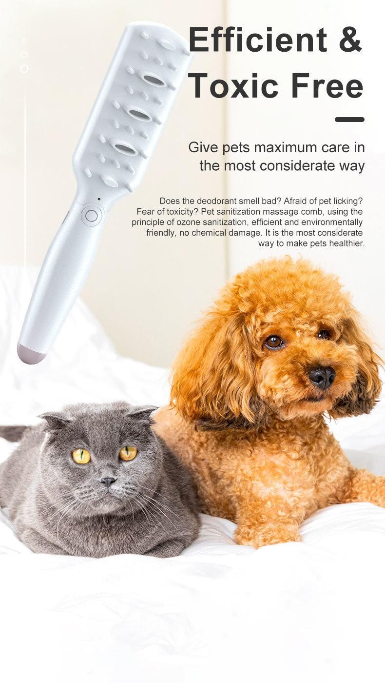 Pets Fur Remover Slicker Brush Protective Massage Head Pet Cleaning Brush Dog Grooming Comb