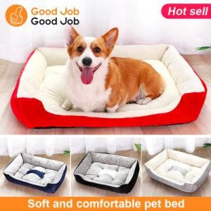Pet Products Sofa Supplies Animals Round Dog House Nest Pet Dog Bed for Large Dog with Mat