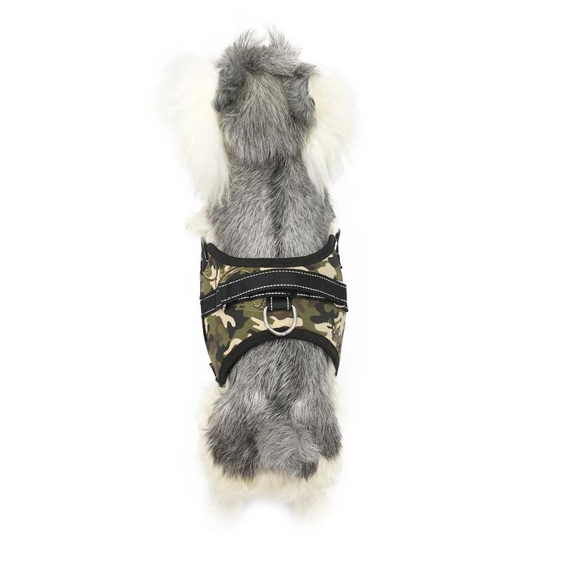 No-Pull Adjustable Reflective Breathable Dog Vest Harness with Breathable Air Mesh