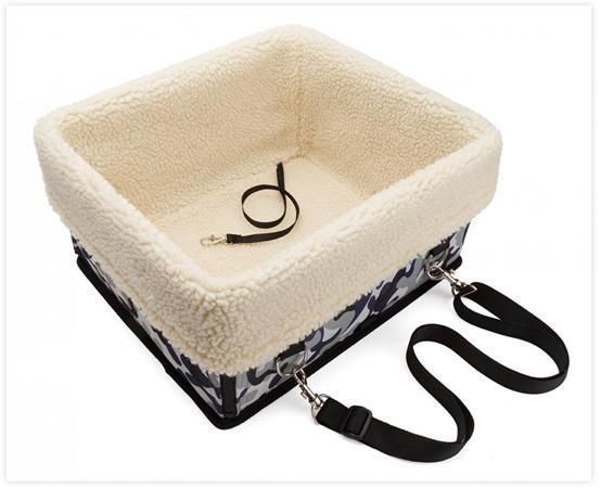 Amazon New Hot Designer Pet Puppy Cat Outdoor Carrier Dog Car Seat Booster with Wool Padded for Spring Winter