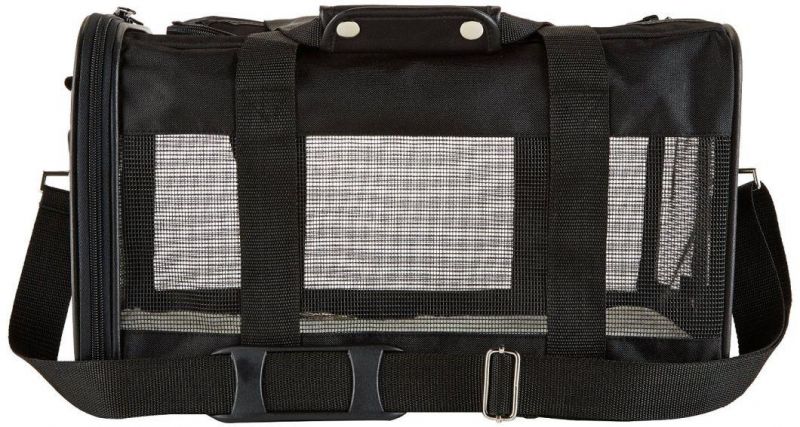 Soft-Sided Mesh Pet Travel Carrier