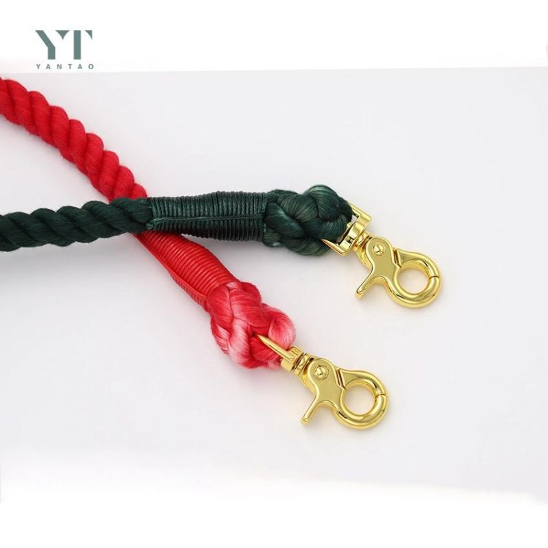 Heavy Training Multi Color Traction Rope Organic Cotton Dog Leash