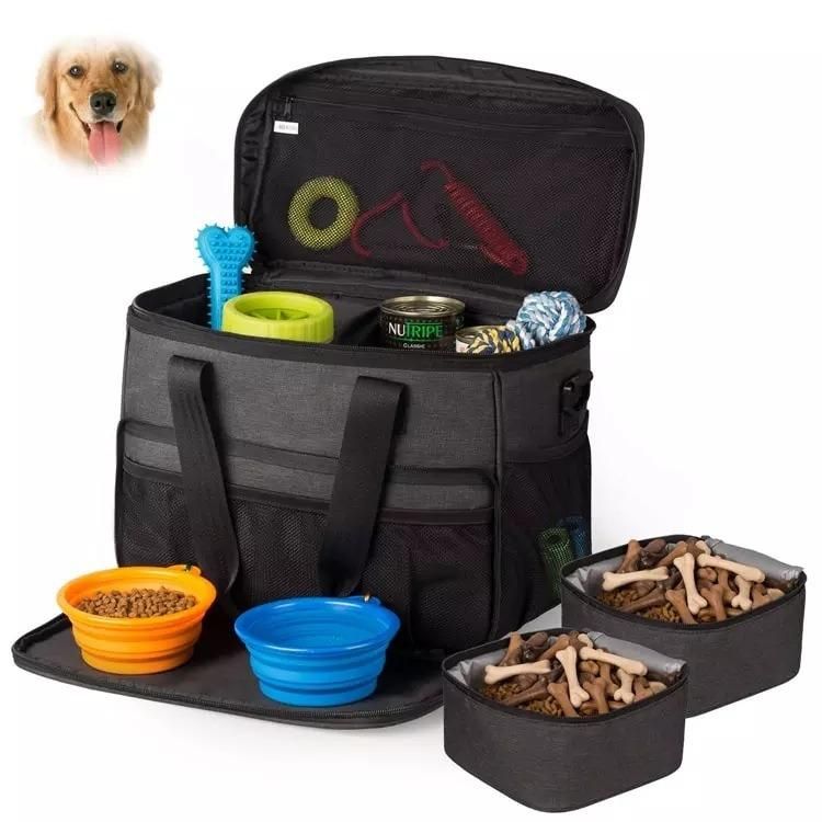 Premium Pet Travel Backpack for Dog & Cat Week Away Tote Organizer Bag for Dogs Travel