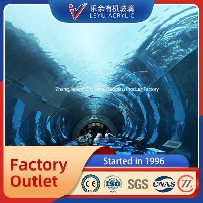 Professional Production of Transparent Acrylic Aquarium Quality Assurance Fish Tunnel Panel