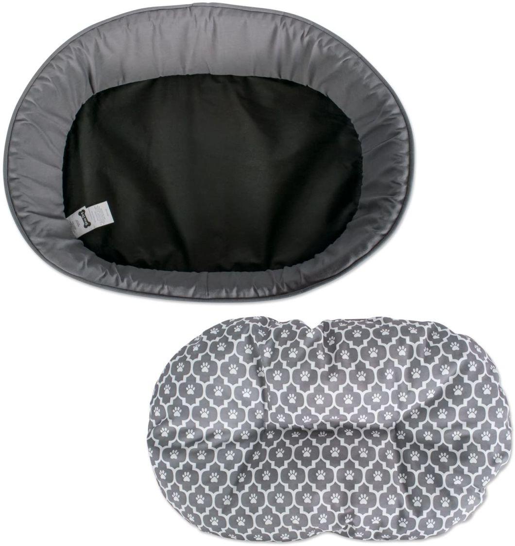 Durable Oxford Pet Bed Filled with Premium Polyester Fiber Oval Small Pet Bed Pet House