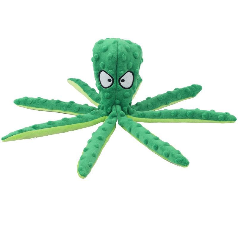 New Pet Plush Toy Octopus Skin Shell Dog Puzzle Bite Resistant Vocal Toys Octopus Pet Training Supplies