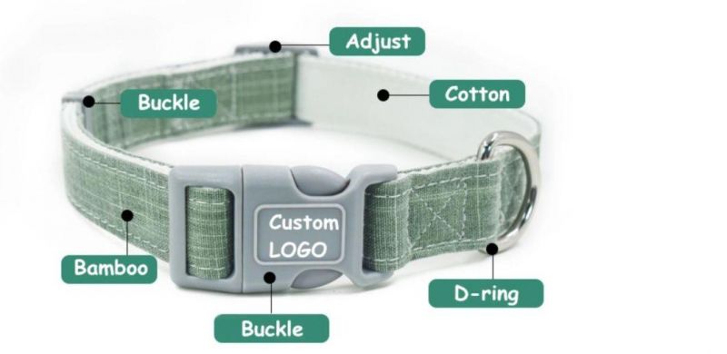 Custom Design Soft Neoprene Padded Adjustable Pattern Cute Sublimation Heat Transfer Polyester Dog Collar Leash