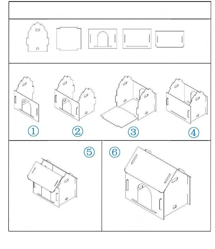 Top Sale Wood Dog House Dog Bed Cat House Pet House