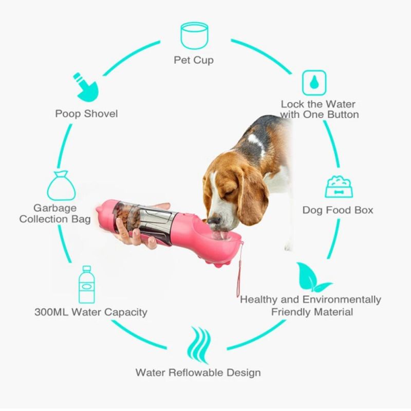 Multifunctional Pet Outdoor Travel Drinking Water Bottle Products