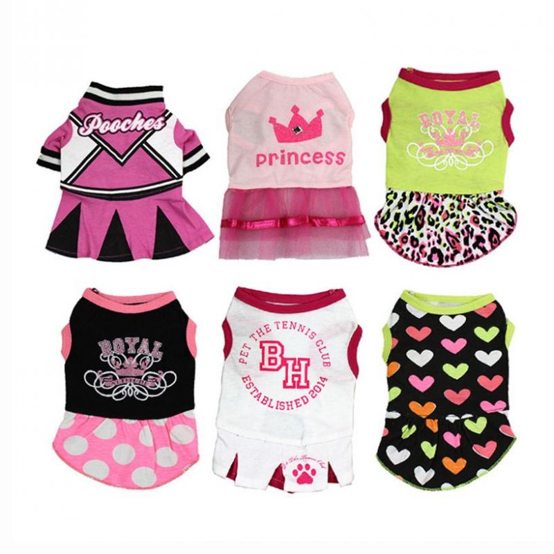 Supplies Spring Summer Princess Skirt Cool Breathable Dog Dress Pet Clothes
