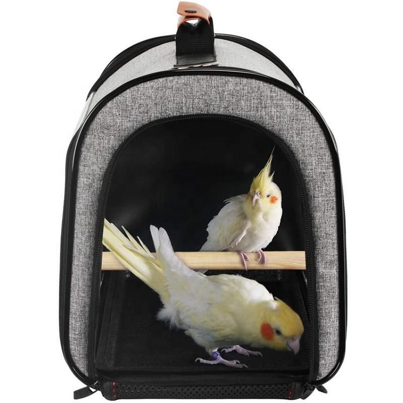 Breathable Pet Backpack Transparent Travel PVC Bird Parrot Carrier Bag