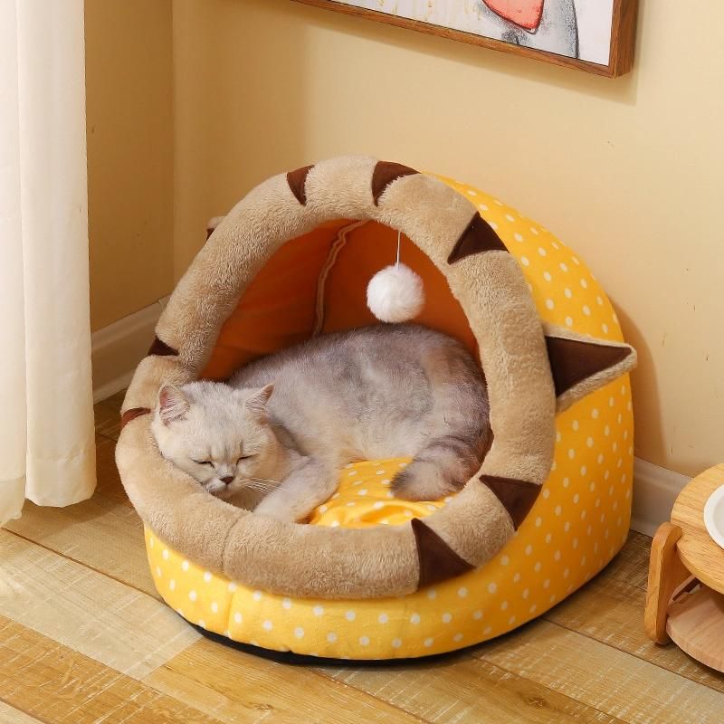 Wholesale Elegant Modern Luxury Felt Round Eco Friendly Design Large Big Bunk House Bed Pet Dog Cat Bed