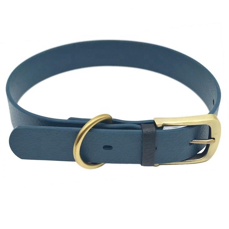 Custom Waterproof TPU Coated Nylon Printing Faux Leather Dog Collar with Logo
