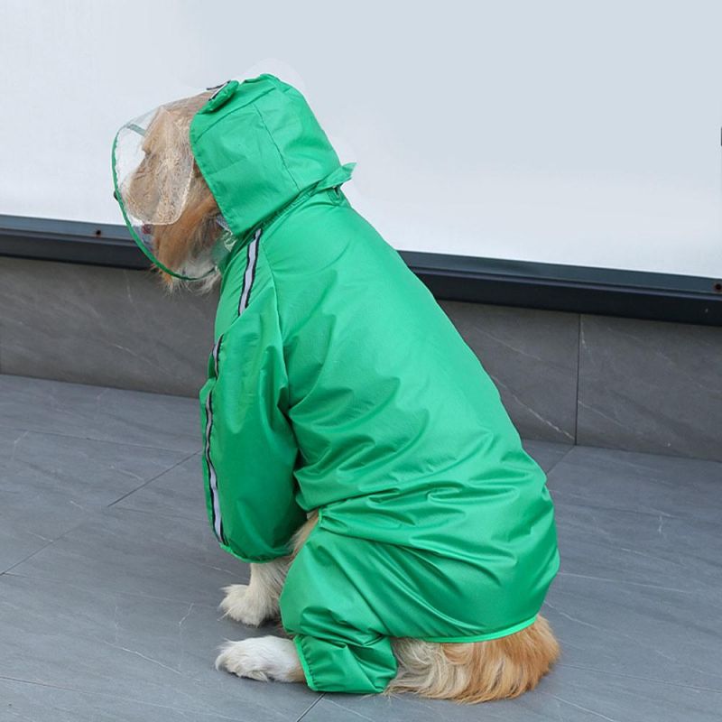 Xs-7XL Funny Dog Raincoat Waterproof Hoodie for Pets Dog Clothing