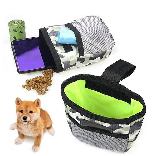 Pet Treat Pouch Dog Treat Bag Portable Dog Training Bag with Belt Clip Portable Puppy Walking Pouch Bag