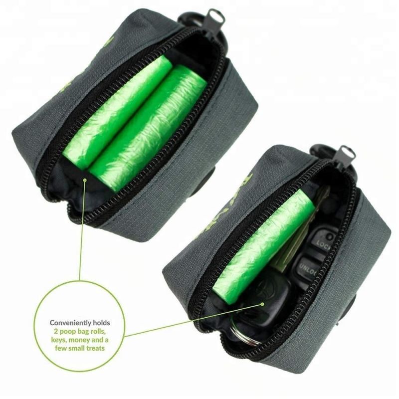 Wholesale Durable Dog Waste Bag Holder Pet Poop Bag Dispenser with Zipper Dog Leash with Poop Bag