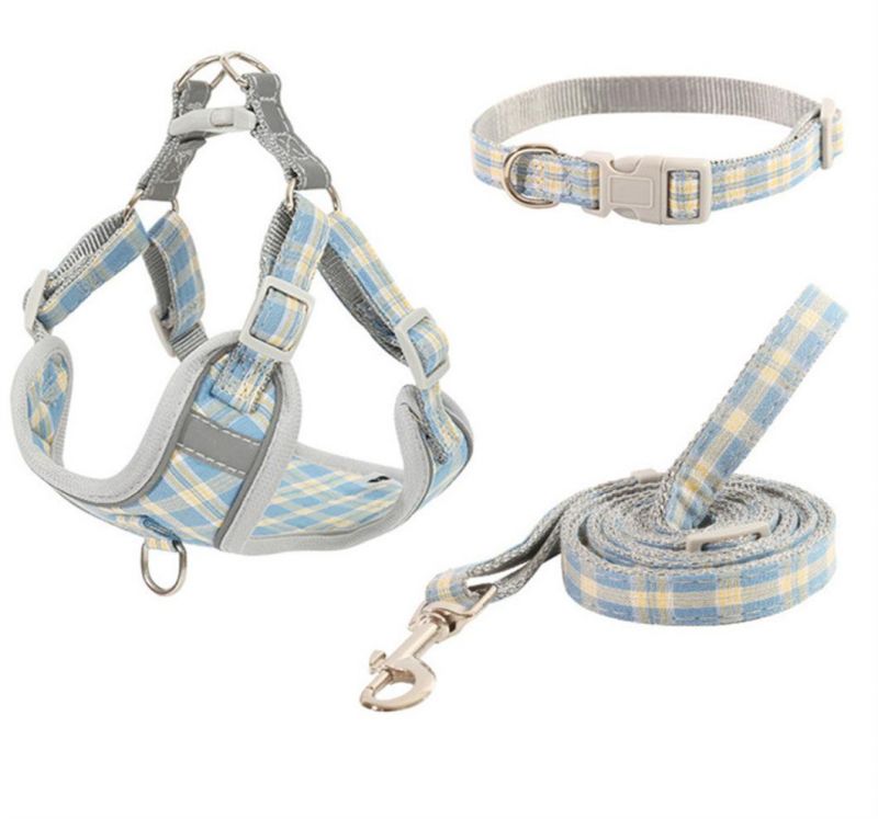 Pet Reflective Dog Harness Medium Large Dog Lead Walking Leashes