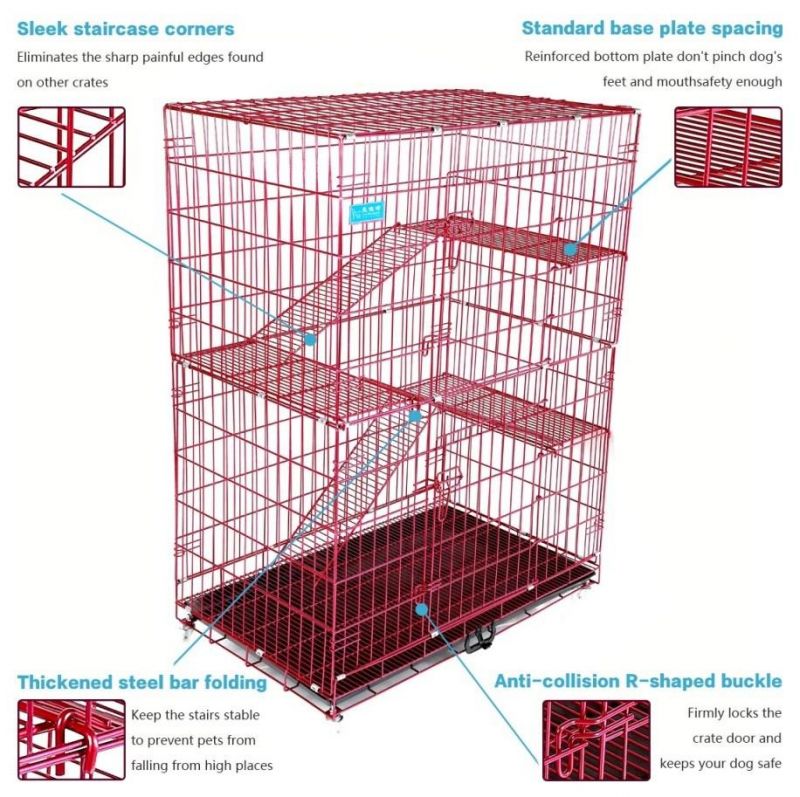 Wholesales Large Metal Cat Cage Indoor Cat Crate