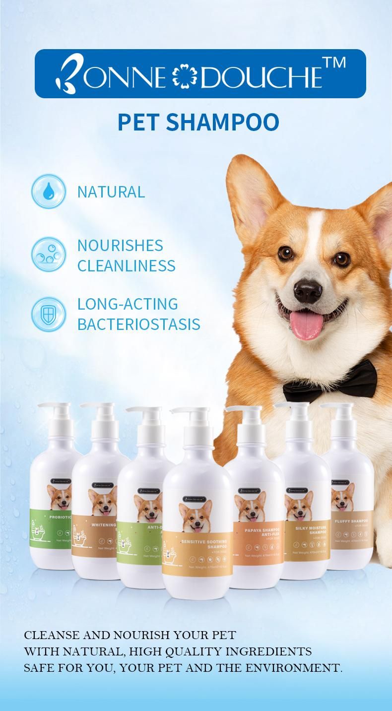 OEM Wholesale Natural Fluffy Look Improve Dryness Dogs Shampoo Pets Products 100ml