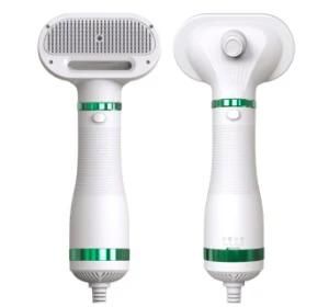 Unique Patent 2in 1 Pet Hair Dryer Blower with Slicker Brush Suitable for Indoor Grooming Pet Products
