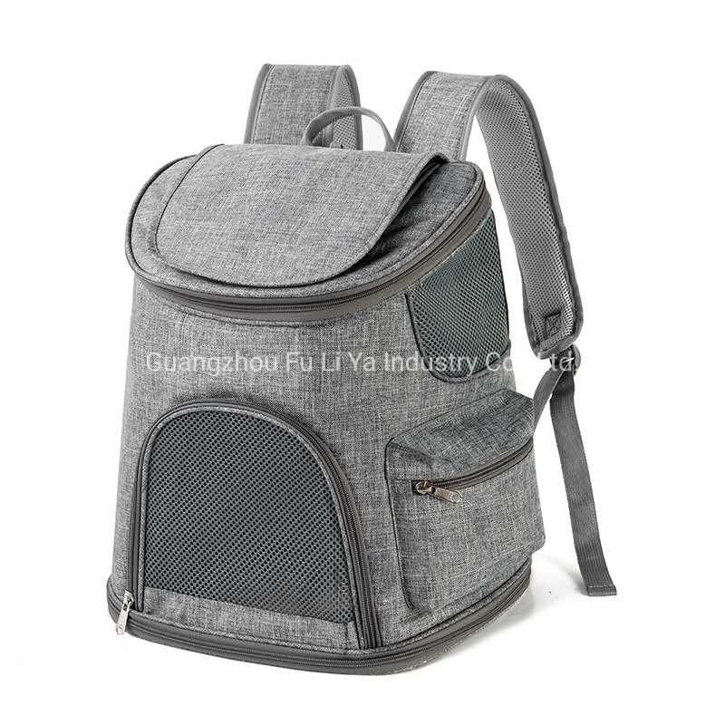 Cylindrical Shaped Foldable Ventilative Pet Backpack Cat Dogs Bags Carrier with Mesh Window