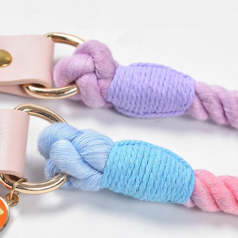 Muticolor Outdoor Cotton Heavy Duty Outdoor Dog Leash Pet Supply