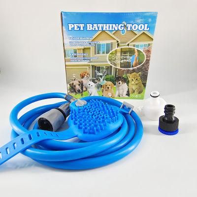 Silicone Dog Cleaning Shower Brush Pet Bathing Tool