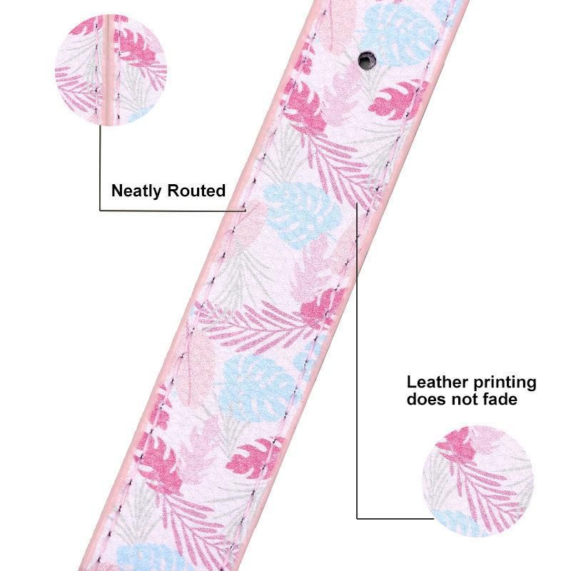 Best Selling Luxury Custom Print Logo Pet Adjustable Polyester Dog Leash Collar Metal Buckle Set