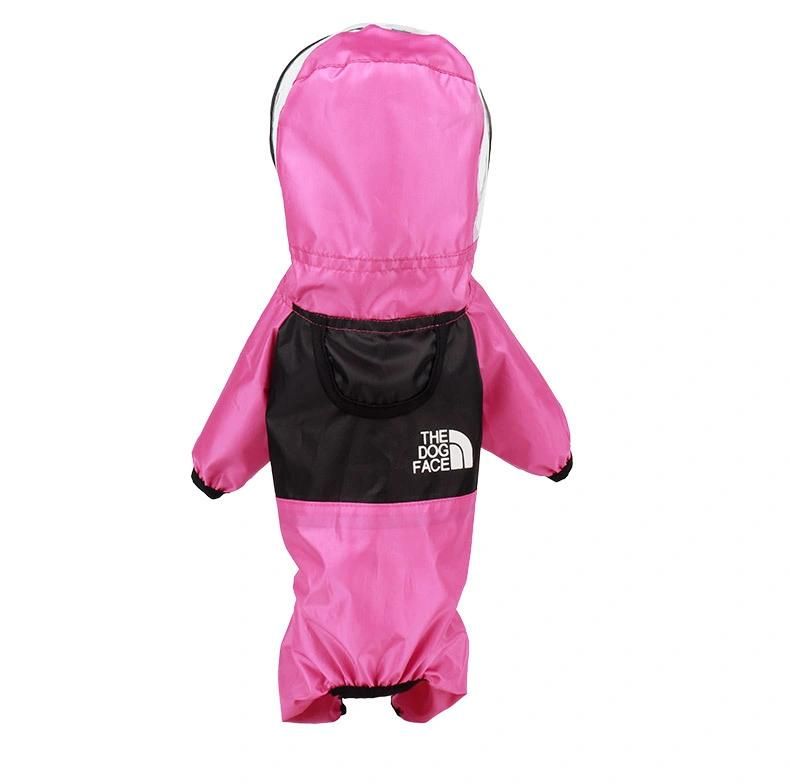 Dog Jacket Raincoat Waterproof PU Cup Reflective Dog Raincoat Pet Product