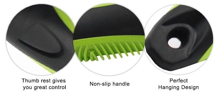 Dog Cat Long Pin Self Cleaning Soft Slicker Hair Brush