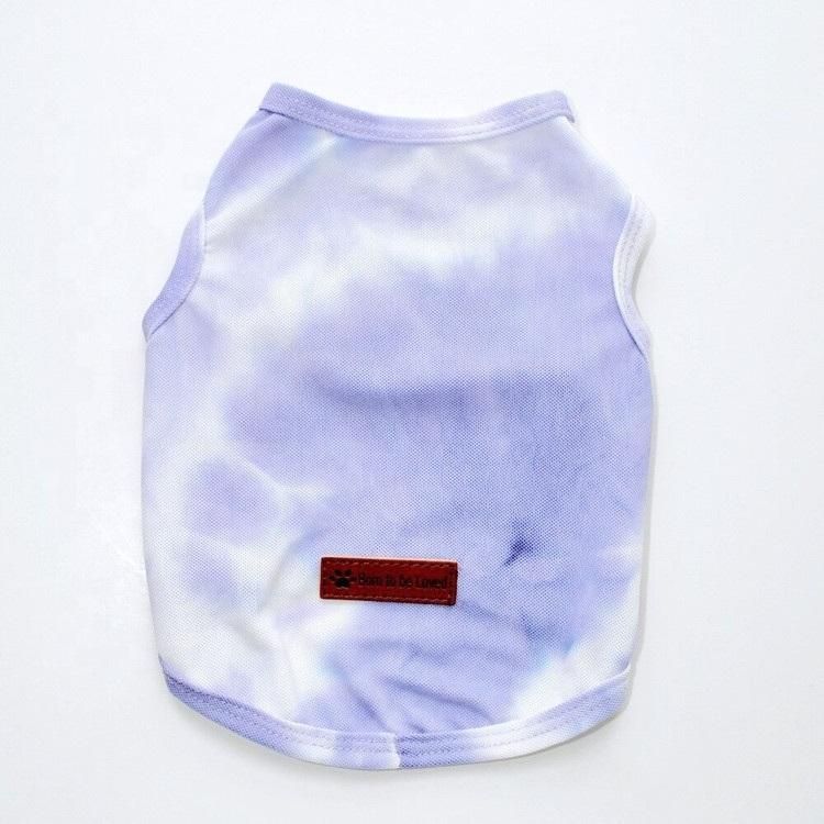 New Design Fashion Tie-Dye Dog Cooling Vest Summer Dog Clothes